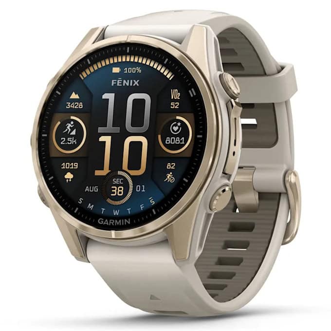 Смарт часовник Garmin fenix 8 43mm (Fog Grey/Dark Sandstone)