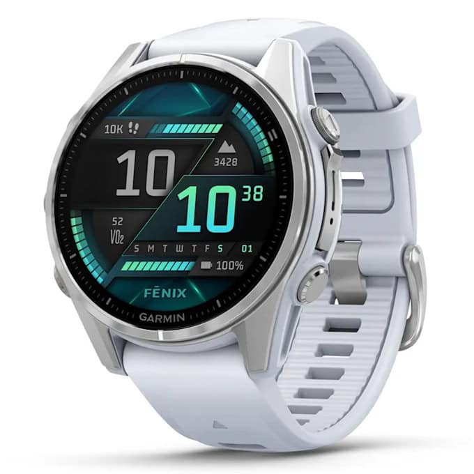 Смарт часовник Garmin fenix 8 43mm (Silver/Whitestone)