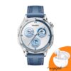 Оригинален Мъжки Смарт часовник Huawei Watch GT5 Vili-B19W + Подарък Слушалки Huawei FreeBuds 5i Ceramic White