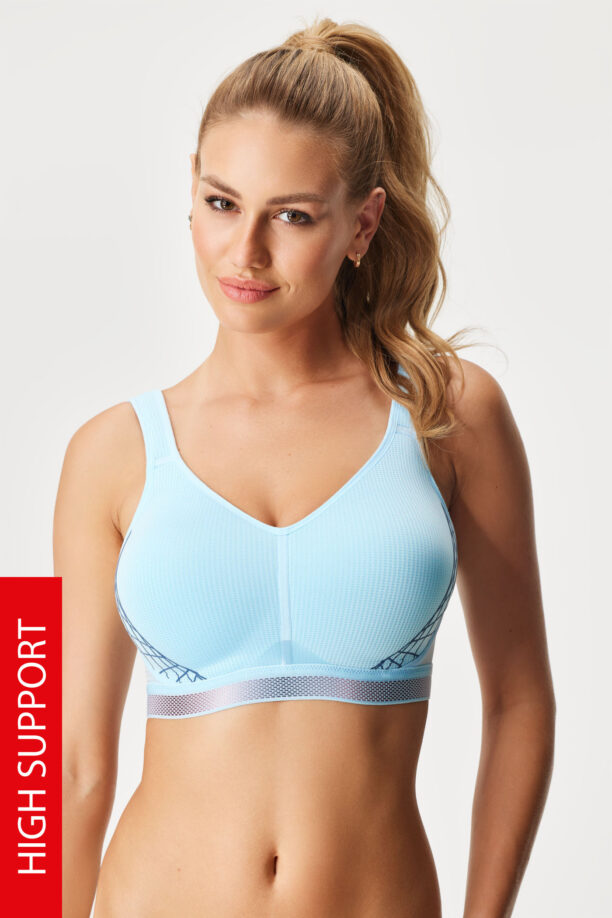 Спортен сутиен Triumph Triaction Cardio Cloud Sky Blue