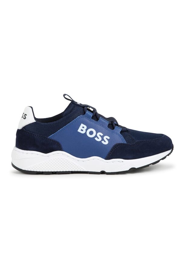 Спортни обувки с велур BOSS Kidswear