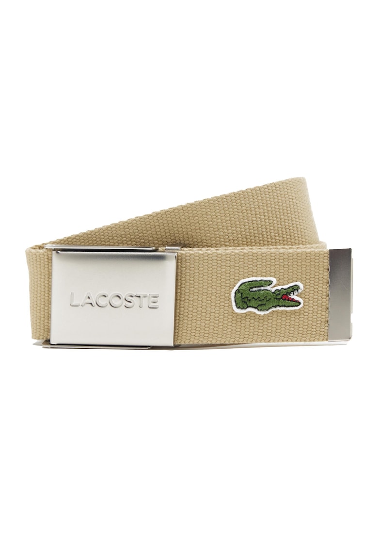 Текстилен колан с метална тока Lacoste