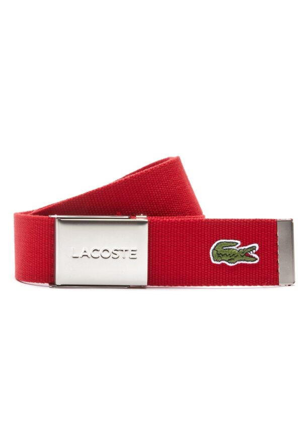 Текстилен колан с метална тока Lacoste