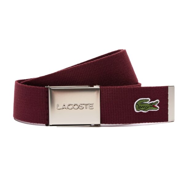 Текстилен колан с метална тока Lacoste