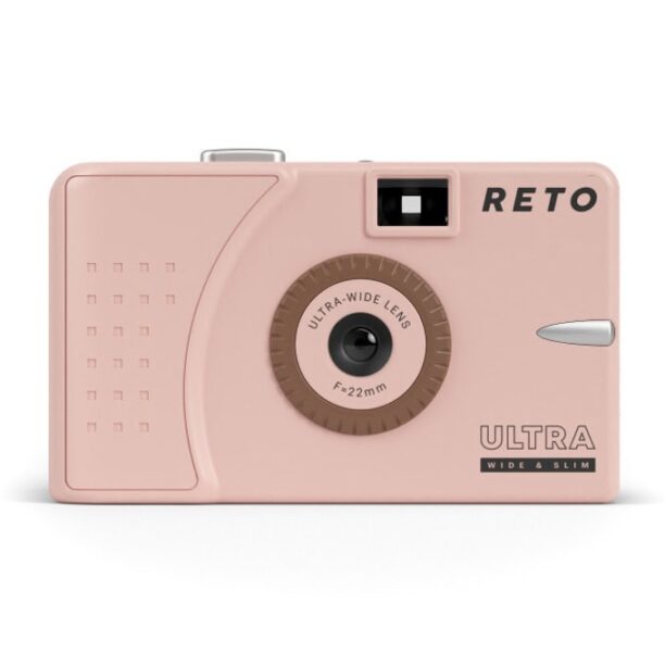 Фотоапарат RETO Ultra Wide Slim Film Camera Pastel Pink