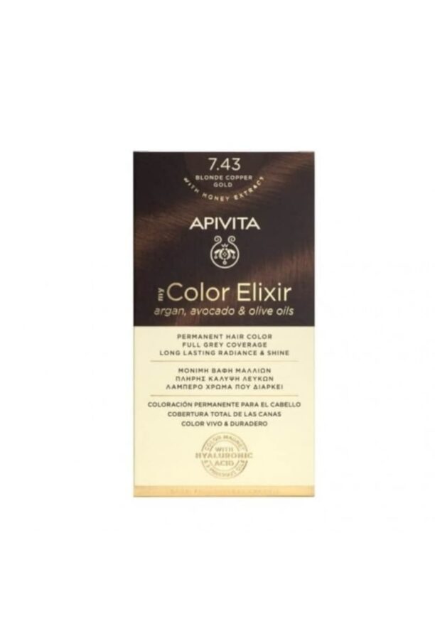 Боя за коса  My Color Elixir интензивно тъмнорусо N6.44 Apivita