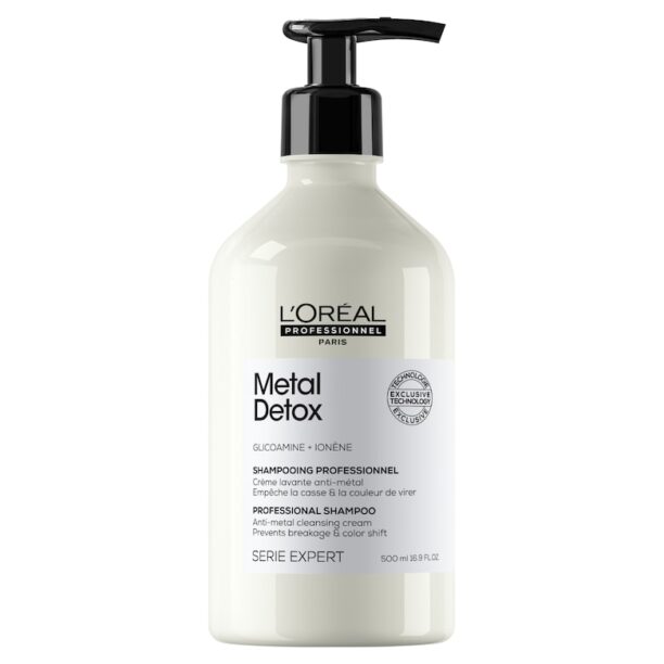 Шампоанът  Serie Expert Metal Detox действа срещу накъсването на косата и поддържа цвета LOreal Professionnel