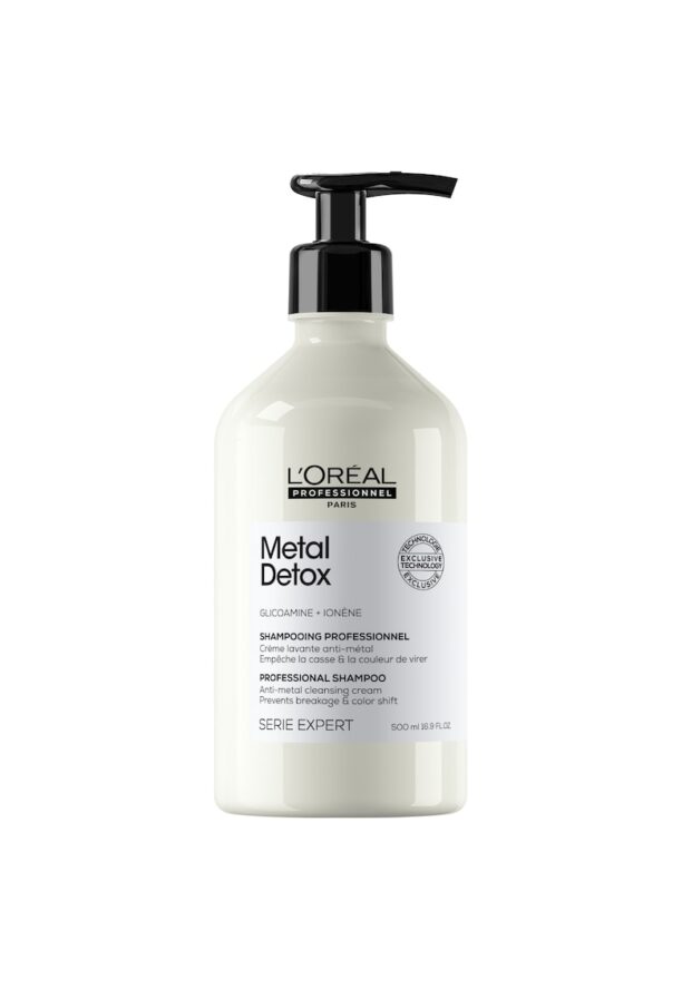 Шампоанът  Serie Expert Metal Detox действа срещу накъсването на косата и поддържа цвета LOreal Professionnel