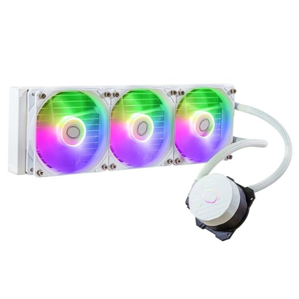 Водно охлаждане за процесор CoolerMaster MasterLiquid 360L Core ARGB White