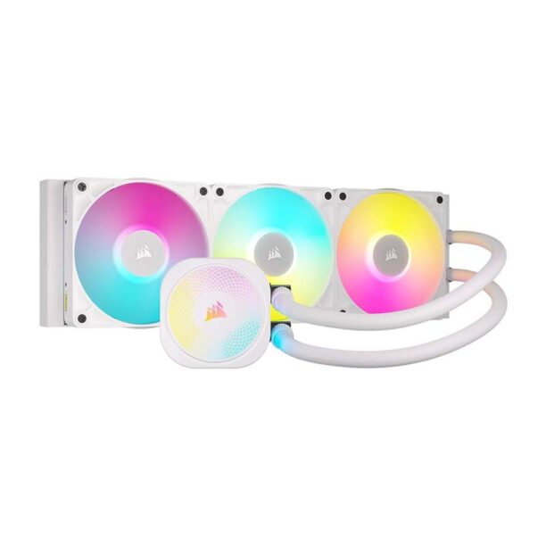 Водно охлаждане за процесор Corsair iCUE LINK Titan 360 RX RGB AIO White