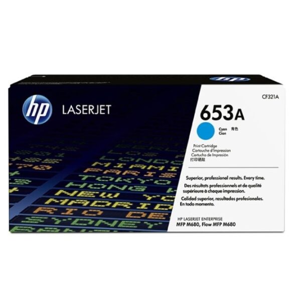 КАСЕТА ЗА HP LaserJet Enterprise MFP M680/Flow MFP M680 - Cyan - 653A- P№ CF321A - заб.: 16 500k цена