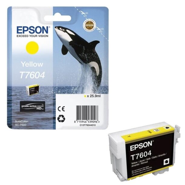 Касета за Epson SureColor SC-P600 - Yellow - T7604 - P№ C13T76044010 - 25.9ml цена