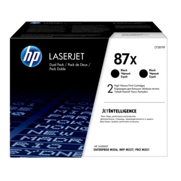 Касета за HP LaserJet Enterprise M506/MFP M527 & LaserJet Pro M501 - Black - 2 Pack - P№ CF287XD - 18 000K цена