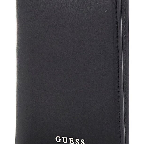 Кожен калъф за карти с лого GUESS