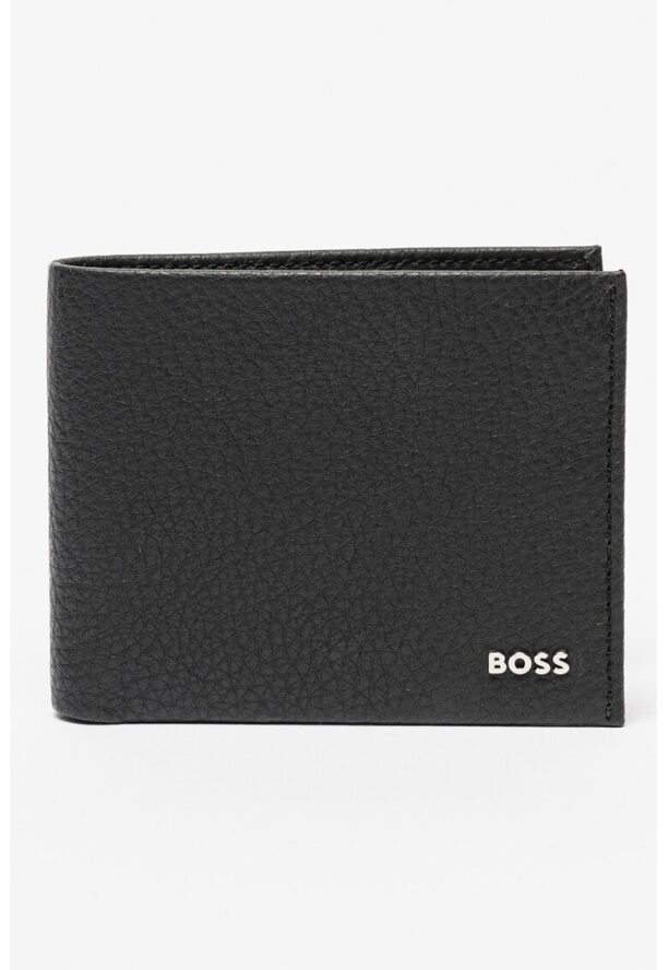 Кожен портфейл с лого BOSS