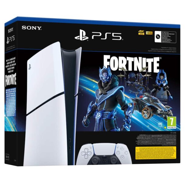 Конзола PlayStation 5 Digital Edition - Fortnite Cobalt Star 825GB