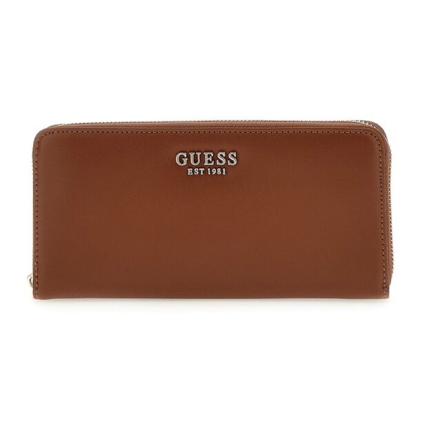 Портмоне Laurel от еко кожа с каишка за китката GUESS