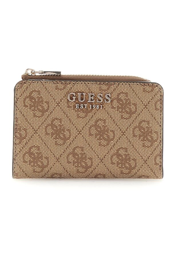 Портмоне с десен и метално лого GUESS