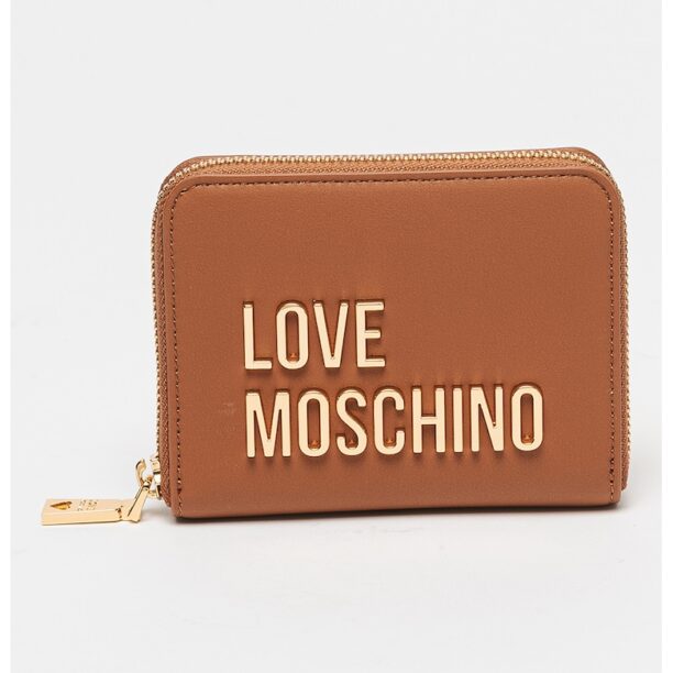 Портфейл от еко кожа с метално лого Love Moschino