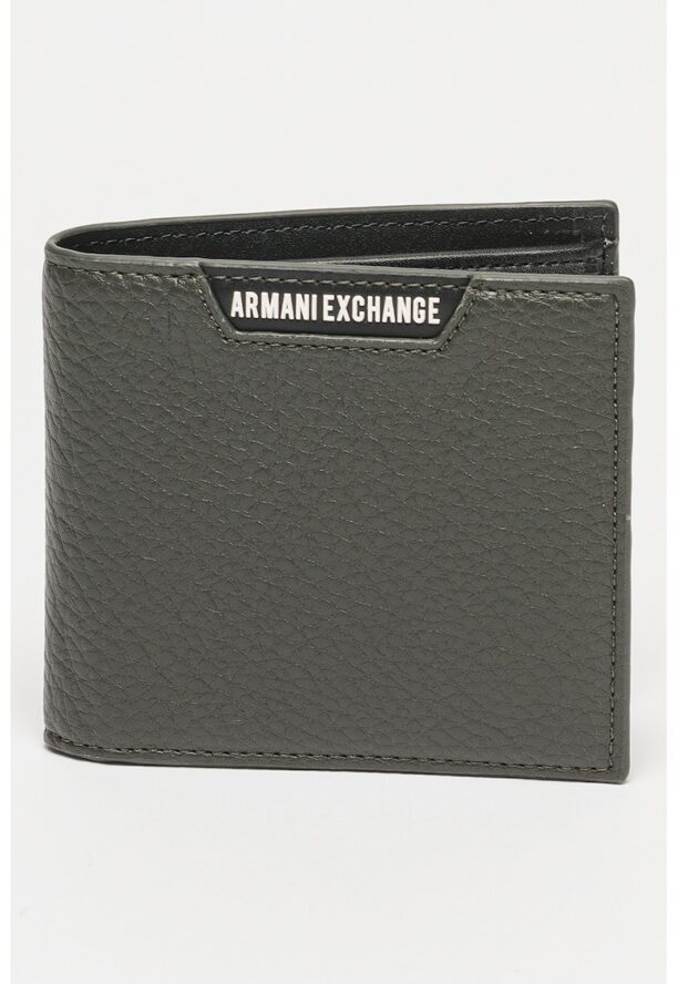 Портфейл с двойно прегъване и лого ARMANI EXCHANGE