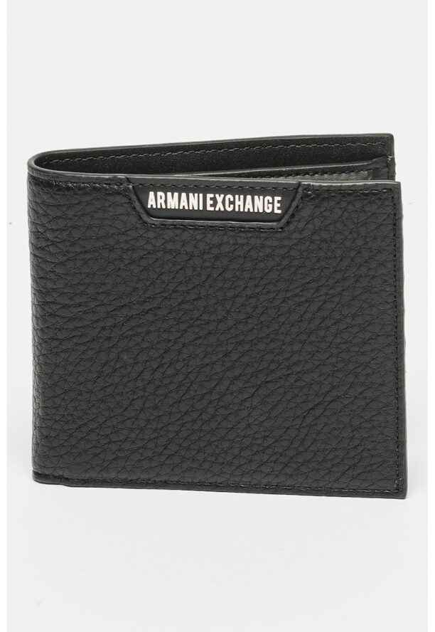 Портфейл с двойно прегъване и лого ARMANI EXCHANGE