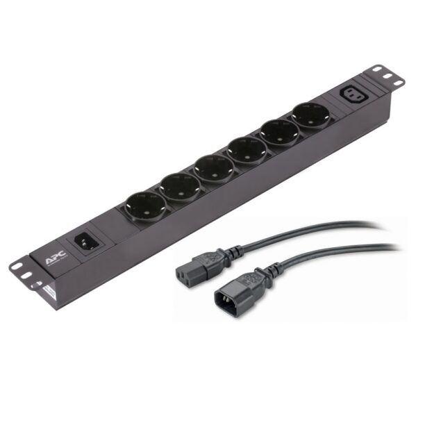 Разклонител APC Easy PDU EPDU1010B-SCH Basic 1U 10A 230V 6x Schuko