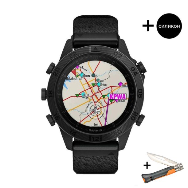 Оригинален Мъжки Смарт часовник Garmin MARQ Commander (Gen 2) Carbon Edition 010-02722-01