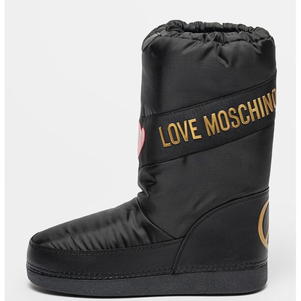 Текстилни ботуши с лого Love Moschino