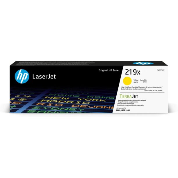 Тонер касета за HP LaserJet Pro 3201-3204/3288/3302 - Yellow - W2192X - HP 219X - Оригинална