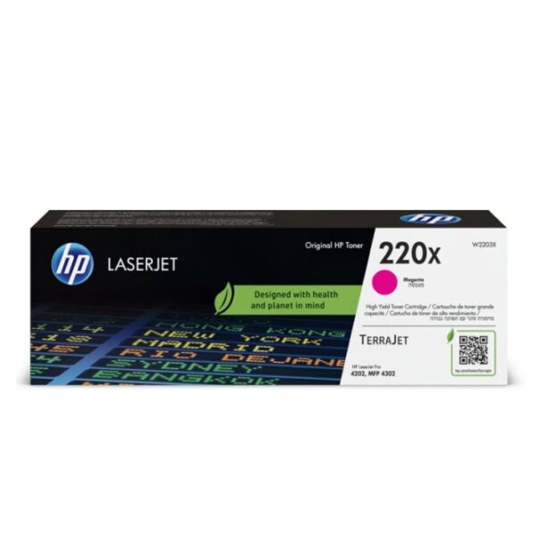 Тонер касета за HP LaserJet Pro 4202/4302 - Magenta - W2203X - HP 220X - Оригинална