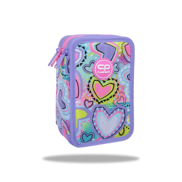 Ученически несесер с пособия Coolpack Jumper 3 Pastel Hearts цена