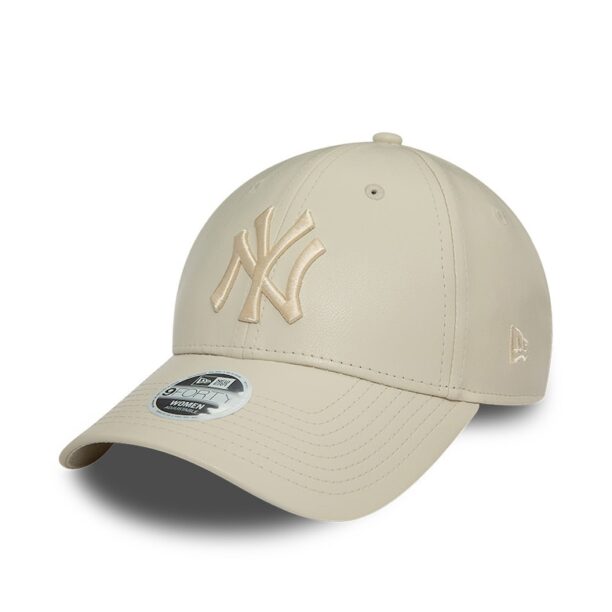 Шапка New York Yankees 9FORTY от еко кожа New Era