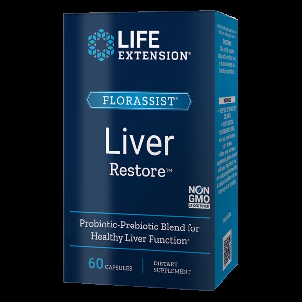 Florassist® Liver Restore/ Пробиотик в подкрепа на черния дроб х 60 капсули Life Extension