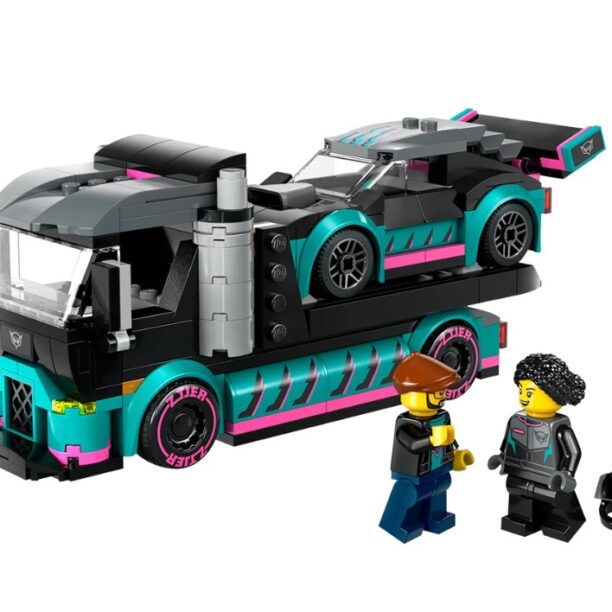 LEGO City Great Vehicles 60406 - Състезателна кола и камион автовоз