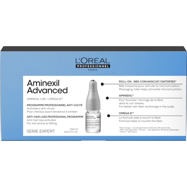 Ампули против косопад  Serie Expert Aminexil Advanced - с Aminexil и Omega 6 LOreal Professionnel