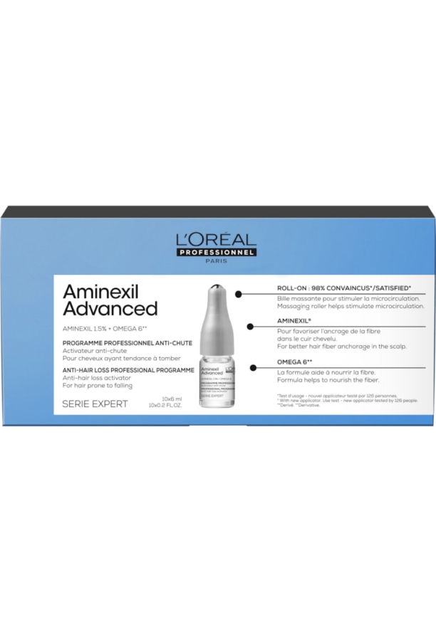 Ампули против косопад  Serie Expert Aminexil Advanced - с Aminexil и Omega 6 LOreal Professionnel