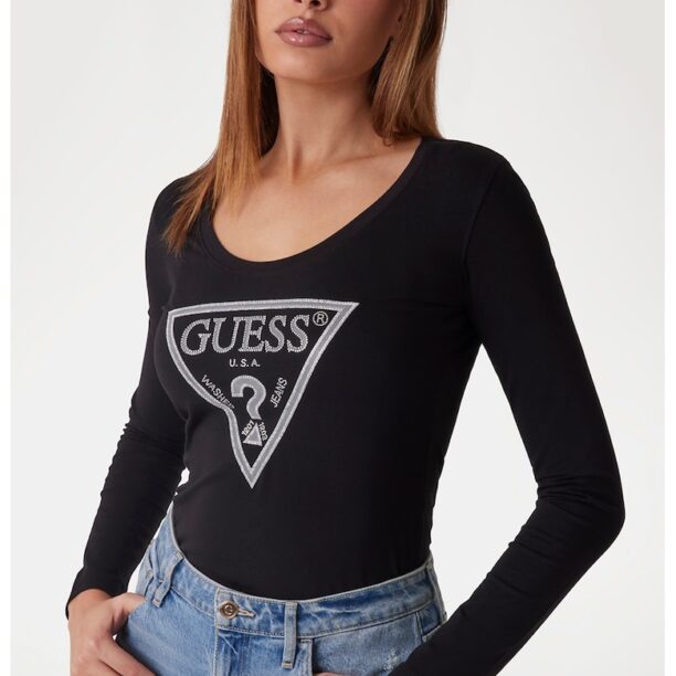 Блуза с памук с лого GUESS