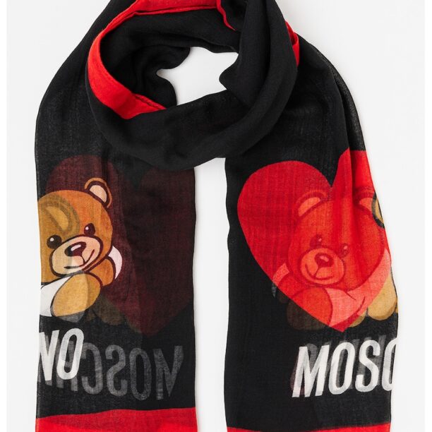 Вълнен шал с лого Moschino