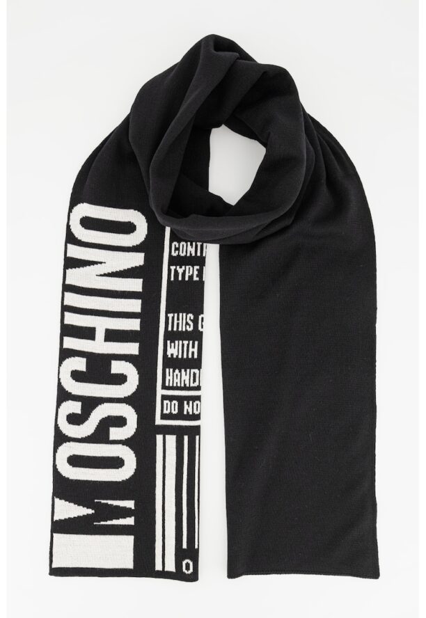 Вълнен шал с лого Moschino