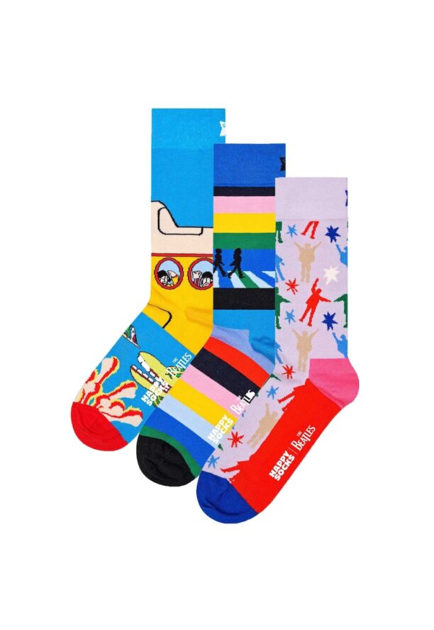 Дълги чорапи с принт - 3 чифта Happy Socks