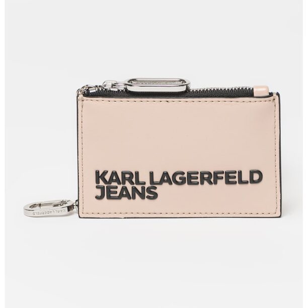 Калъф за карти от еко кожа с лого KARL LAGERFELD JEANS