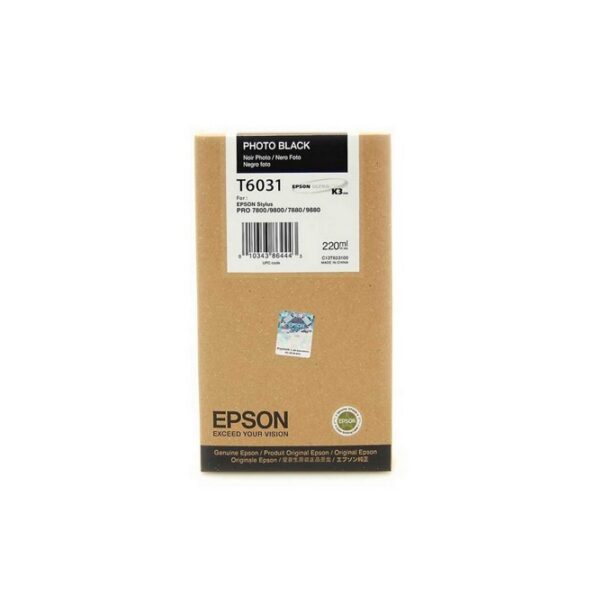 Касета ЗА EPSON STYLUS PRO 7880/9880/7800/9800 - T6031 - Photo Black - P№ C13T603100 цена