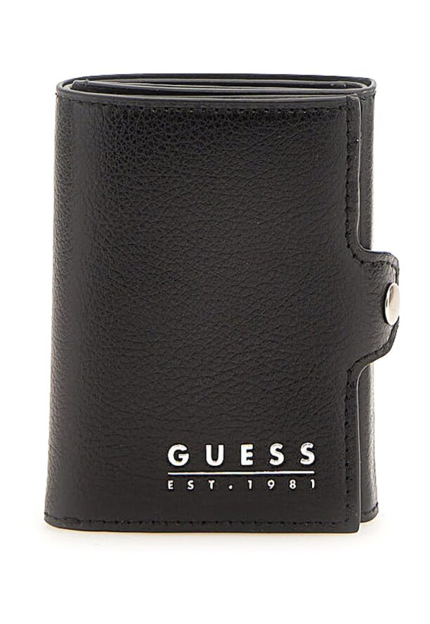 Кожен портфейл с тройно прегъване GUESS