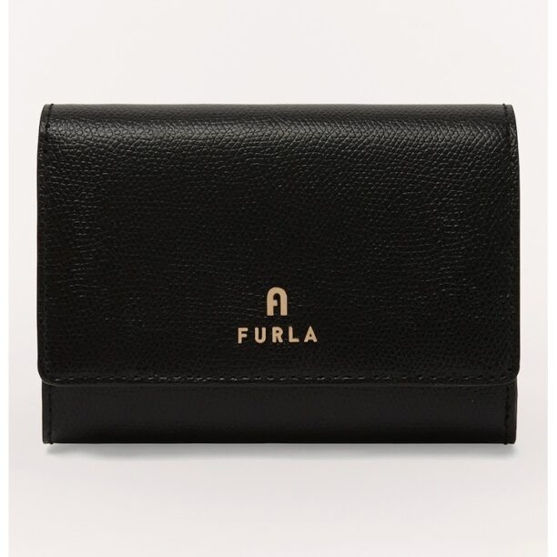 Кожено портмоне Camelia с метално лого Furla