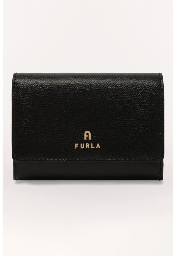 Кожено портмоне Camelia с метално лого Furla