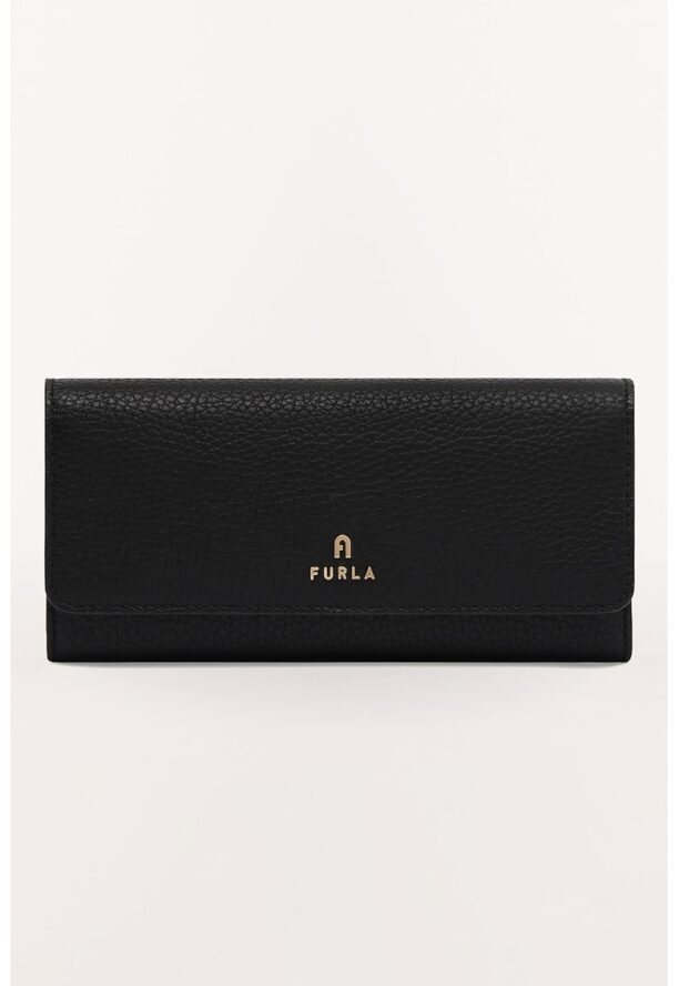 Кожено портмоне Camelia с разделителен джоб с цип Furla