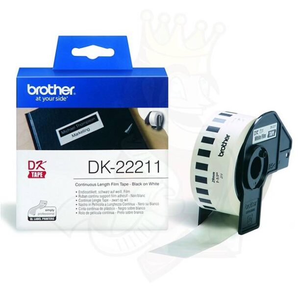 Консуматив Brother DK-22211 White Continuous Film Tape 29mm x 15.24m