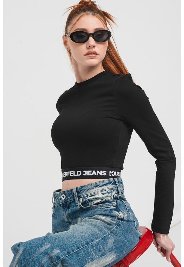 Къса блуза с лого KARL LAGERFELD JEANS