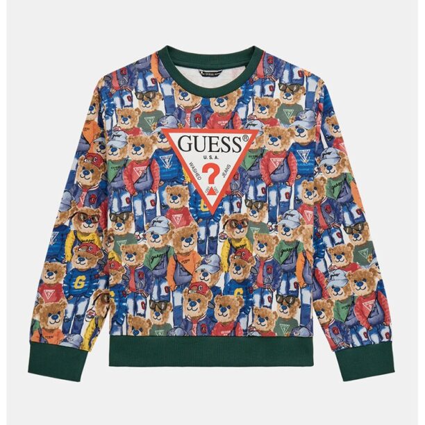 Памучен суитшърт с лого GUESS KIDS