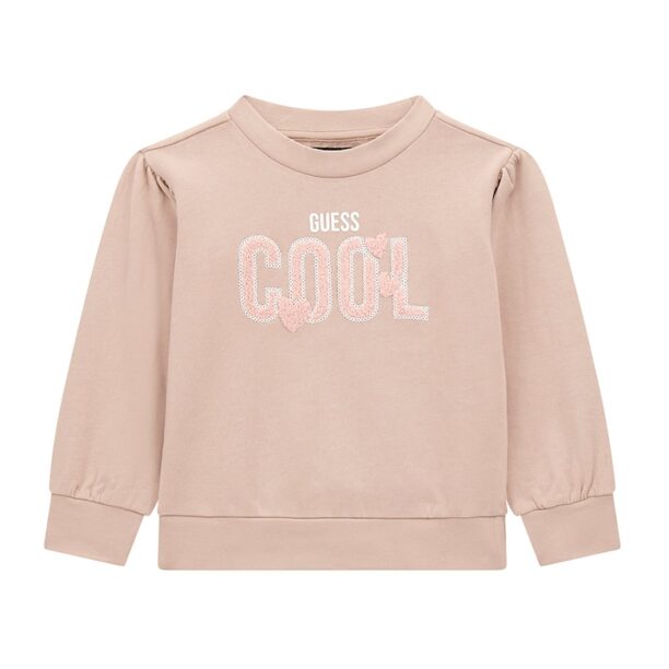 Памучен суитшърт с надпис GUESS KIDS